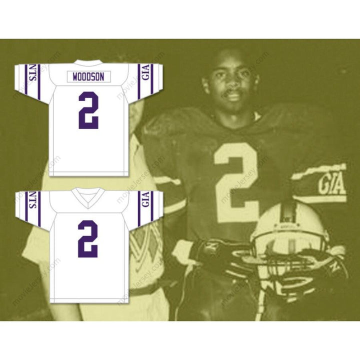 CUSTOM ANY Name Number CHARLES WOODSON 2 FREMONT ROSS HIGH SCHOOL LITTLE GIANTS Football Jersey Top Stitched S-6XL