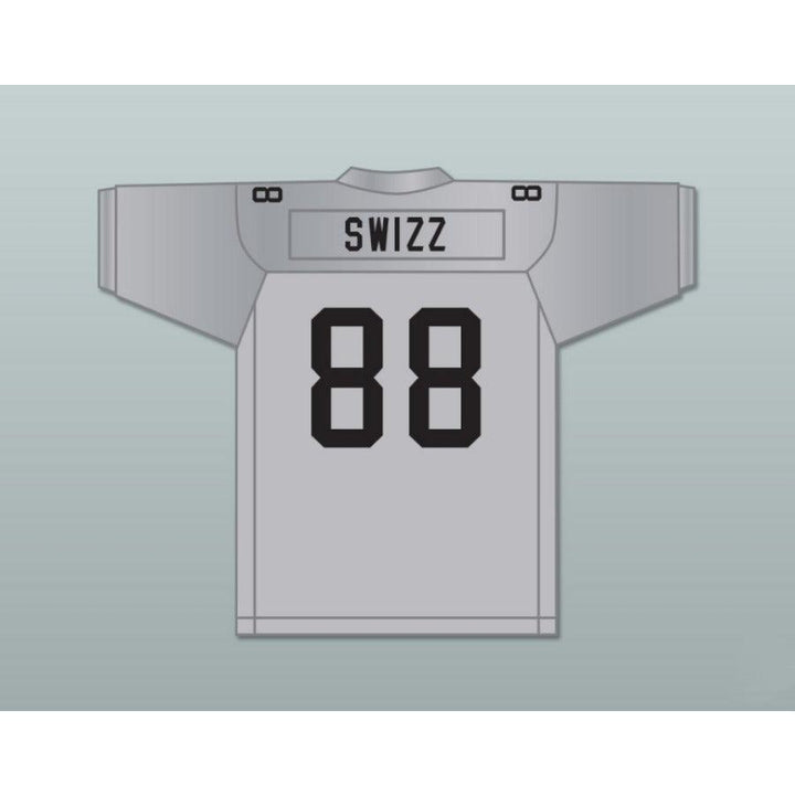 CUSTOM ANY Name Number SWIZZ BEATZ ROUGH RYDERS 88 SILVER Football Jersey Top Stitched S-6XL