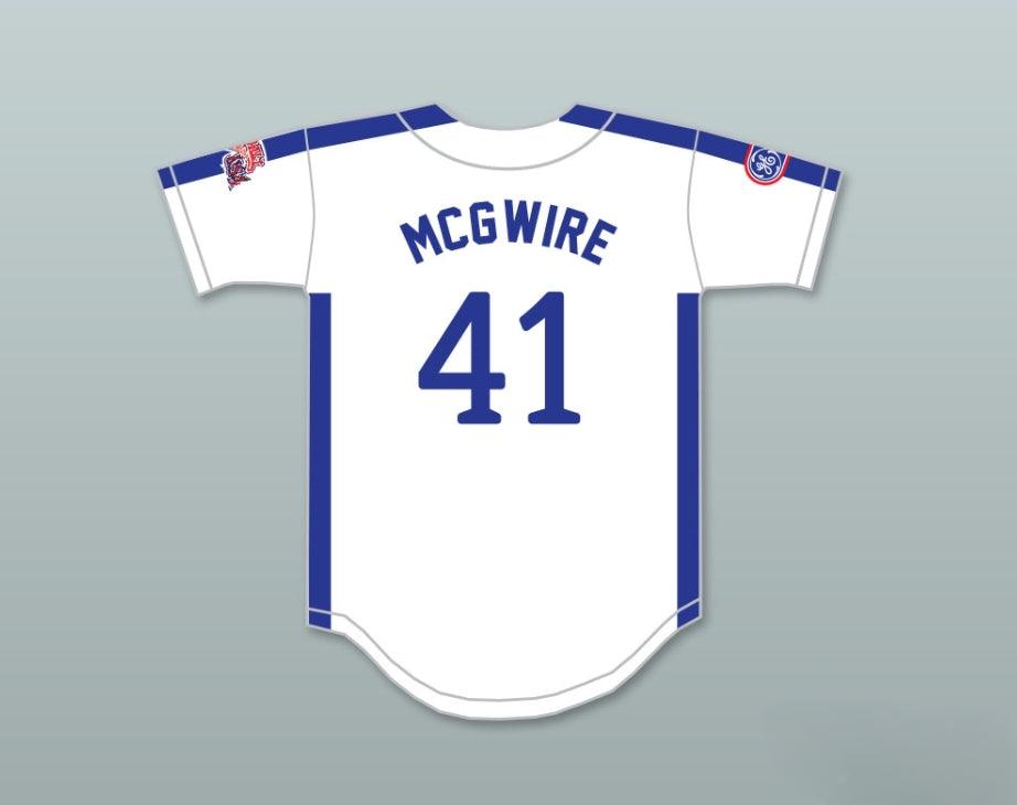 Custom Any Name Number MARK MCGWIRE 41 1984 USA TEAM WHITE BUTTON DOWN BASEBALL JERSEY Top Stitched S-6XL