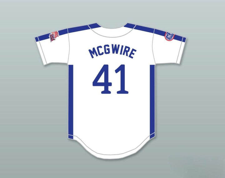 Custom Any Name Number MARK MCGWIRE 41 1984 USA TEAM WHITE BUTTON DOWN BASEBALL JERSEY Top Stitched S-6XL