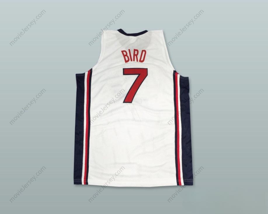 CUSTOM ANY Name Number LARRY BIRD 7 USA HOME BASKETBALL JERSEY Top Stitched S-6XL