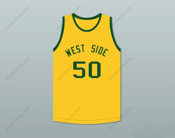 CUSTOM ANY Name Number SHAWN KEMP 50 WEST SIDE ELEMENTARY SCHOOL BASKETBALL JERSEY Top Stitched S-6XL