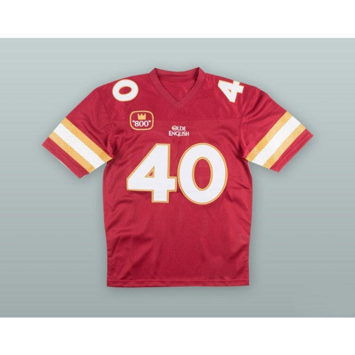 CUSTOM ANY Name Number OLDE ENGLISH 800 MALT LIQUOR 40 RED Football Jersey Top Stitched S-6XL