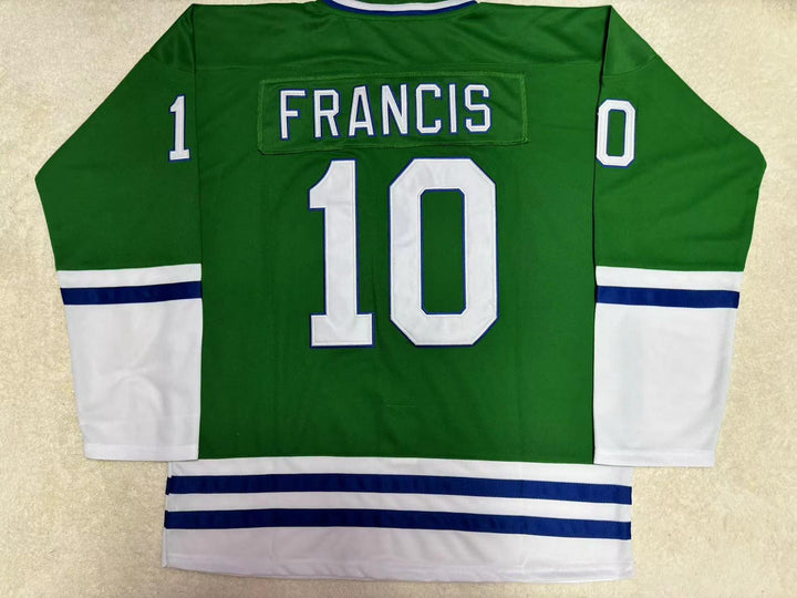 Custom Any Name Number RON FRANCIS WHALERS HOCKEY JERSEY Top Stitched S-6XL