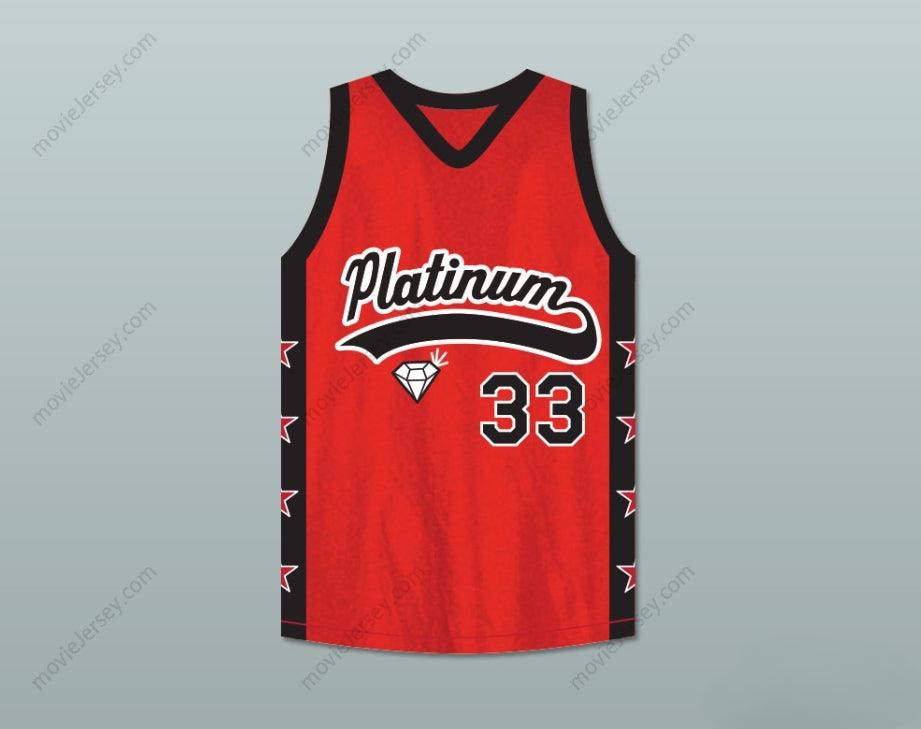 CUSTOM ANY Name Number PLAYER 33 PLATINUM JEWELZ BASKETBALL JERSEY CROSSOVER Top Stitched S-6XL