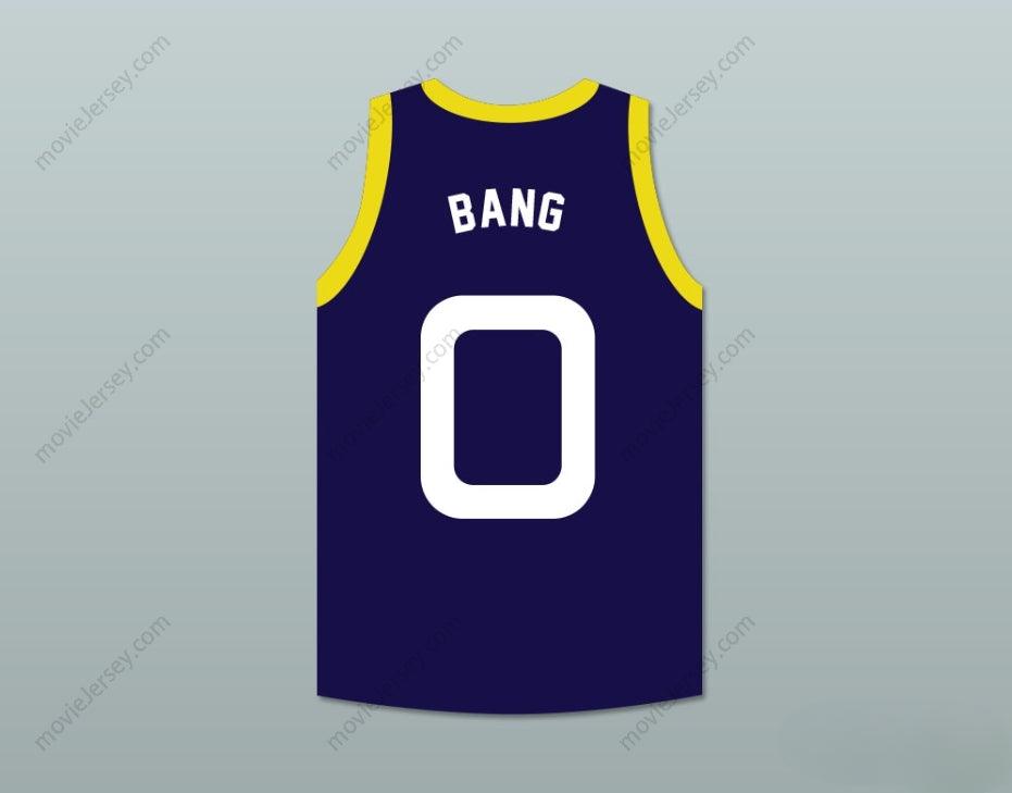 CUSTOM ANY Name Number BANG 0 MONSTARS DARK BLUE BASKETBALL JERSEY SPACE JAM Top Stitched S-6XL