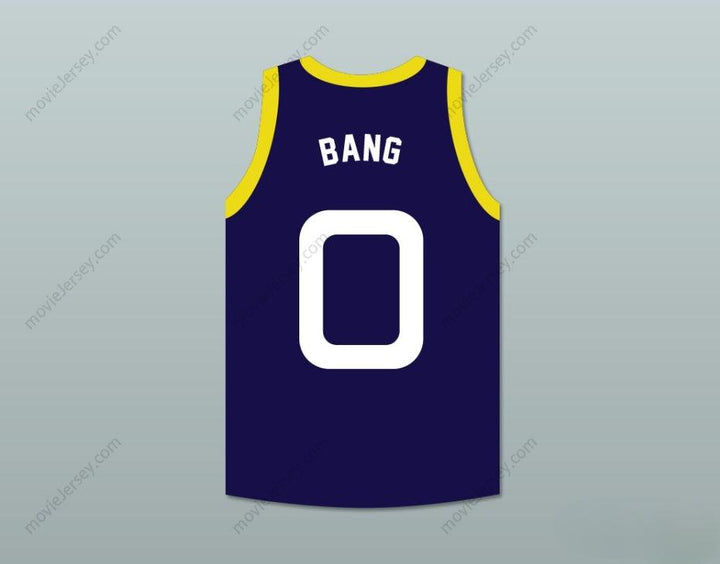 CUSTOM ANY Name Number BANG 0 MONSTARS DARK BLUE BASKETBALL JERSEY SPACE JAM Top Stitched S-6XL