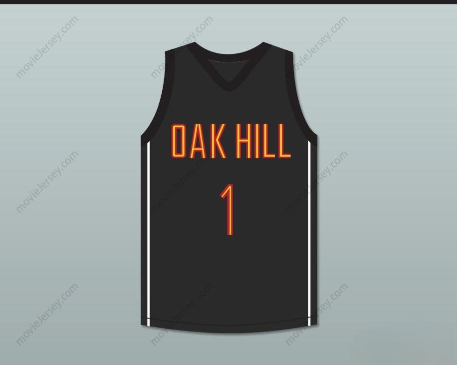 CUSTOM ANY Name Number HARRY GILES 1 OAK HILL ACADEMY BLACK BASKETBALL JERSEY Top Stitched S-6XL