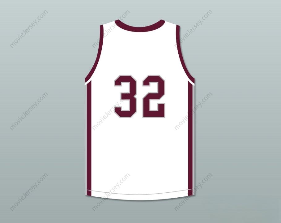 CUSTOM ANY Name PLAYER 32 BRISTOL CENTRAL RAMS WHITE BASKETBALL JERSEY Top Stitched S-6XL