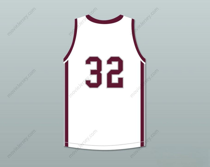 CUSTOM ANY Name PLAYER 32 BRISTOL CENTRAL RAMS WHITE BASKETBALL JERSEY Top Stitched S-6XL