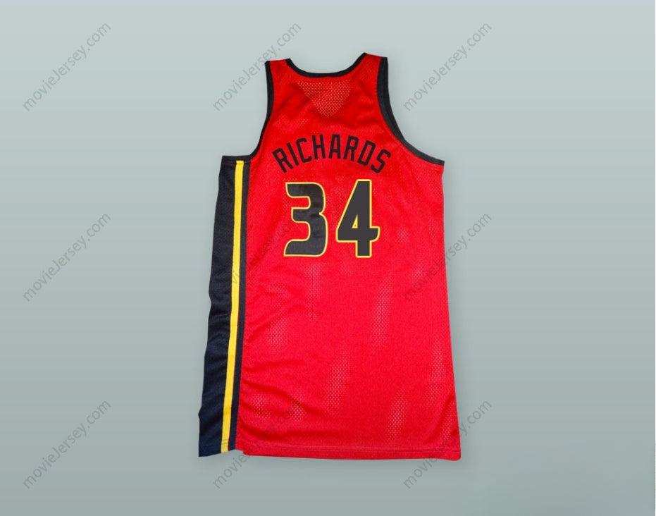 CUSTOM ANY Name Number ELLIOT RICHARDS 34 DIABLOS BASKETBALL JERSEY BEDAZZLED Top Stitched S-6XL