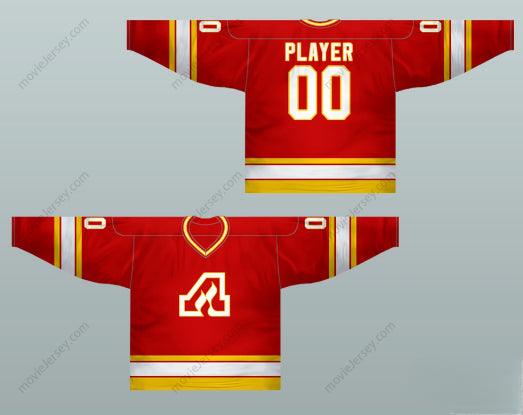 Custom Any Name Number Atlanta Flames 1973-80 Hockey Jersey Red Top Stitched S-6XL