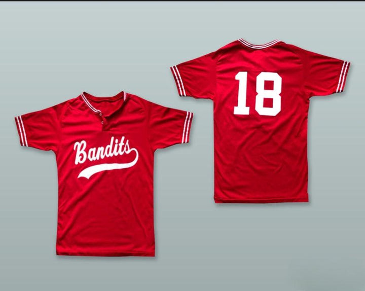 Custom Any Name Number BANDITS 18 RED PULLOVER BASEBALL JERSEY Top Stitched S-6XL