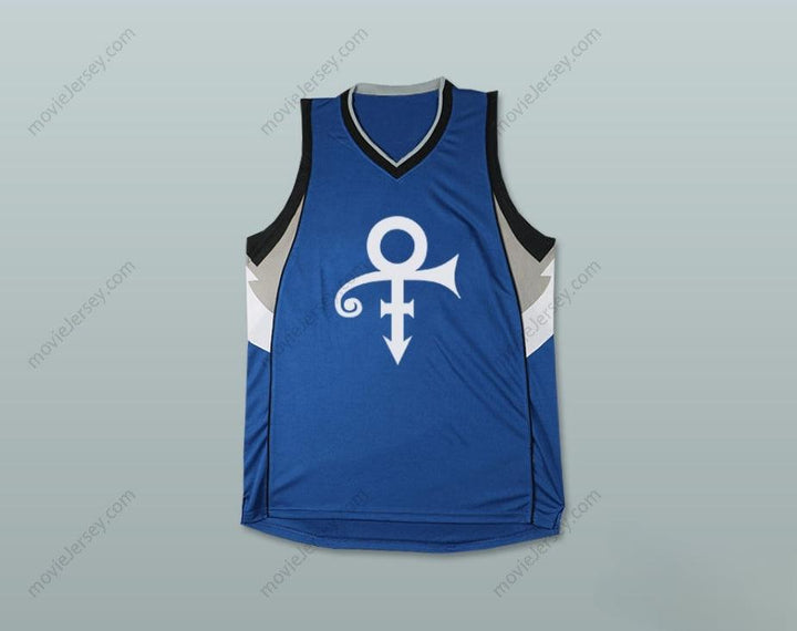 CUSTOM ANY Name Number PRINCE BLUE BASKETBALL JERSEY Top Stitched S-6XL
