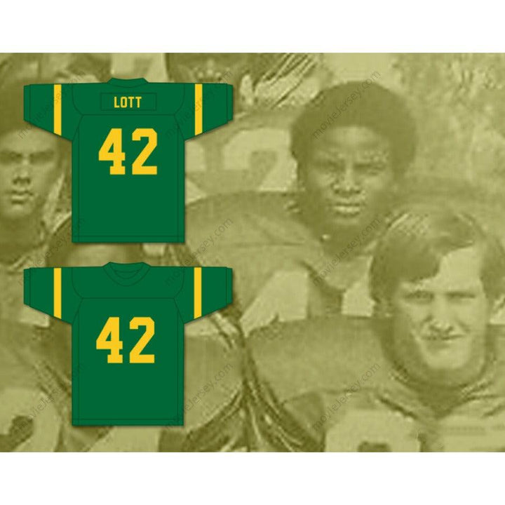 CUSTOM ANY Name Number RONNIE LOTT 42 EISENHOWER HIGH SCHOOL EAGLES GREEN FOOTBALL JERSEY Top Stitched S-6XL