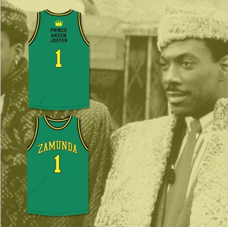 CUSTOM ANY Name Number PRINCE AKEEM JOFFER 1 FICTIONAL AFRICAN COUNTRY GREEN BASKETBALL JERSEY Top Stitched S-6XL