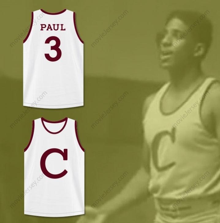 CUSTOM ANY Name Number CHRIS PAUL 3 CLIFFORD & SONS WHITE BASKETBALL JERSEY Top Stitched S-6XL