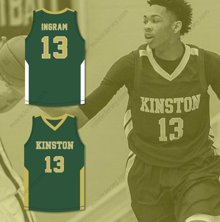 CUSTOM ANY Name Number BRANDON INGRAM 13  HIGH SCHOOL GREEN BASKETBALL JERSEY Top Stitched S-6XL