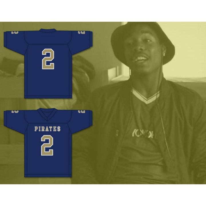 CUSTOM ANY Name Number CARLOS THOMPSON 2 INDEPENDENCE COMMUNITY COLLEGE PIRATES Football Jersey Top Stitched S-6XL