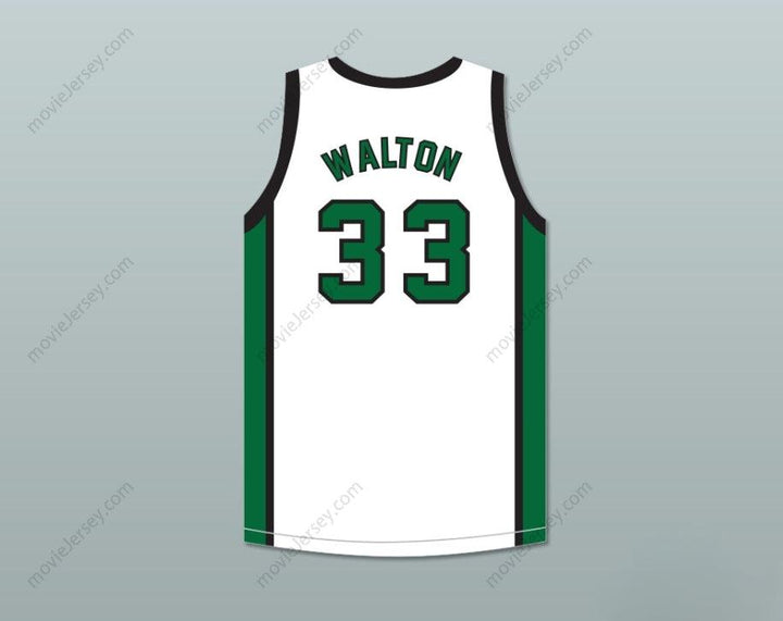 CUSTOM ANY Name Number BILL WALTON 33 HELIX HIGH SCHOOL SCOTTIES WHITE BASKETBALL JERSEY 2 Top Stitched S-6XL