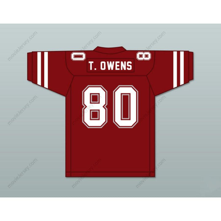 CUSTOM ANY Name Number TERRELL OWENS 80 BENJAMIN RUSSELL HIGH SCHOOL WILDCATS Football Jersey Top Stitched S-6XL