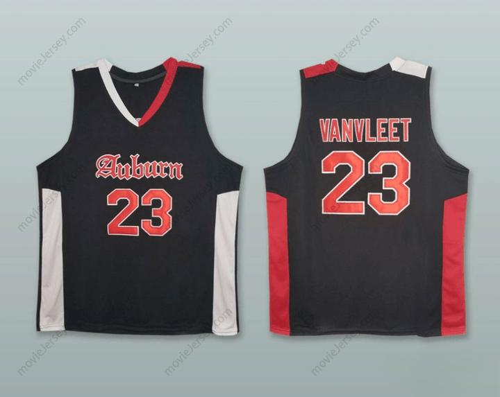 CUSTOM ANY Name Number FRED VANVLEET 23 HIGH SCHOOL BLACK BASKETBALL JERSEY Top Stitched S-6XL