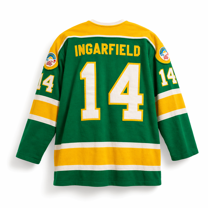 Custom Earl Ingarfield Jr's Circa-1975 Lethbridge Broncos Game-Worn HOCKEY JERSEY
