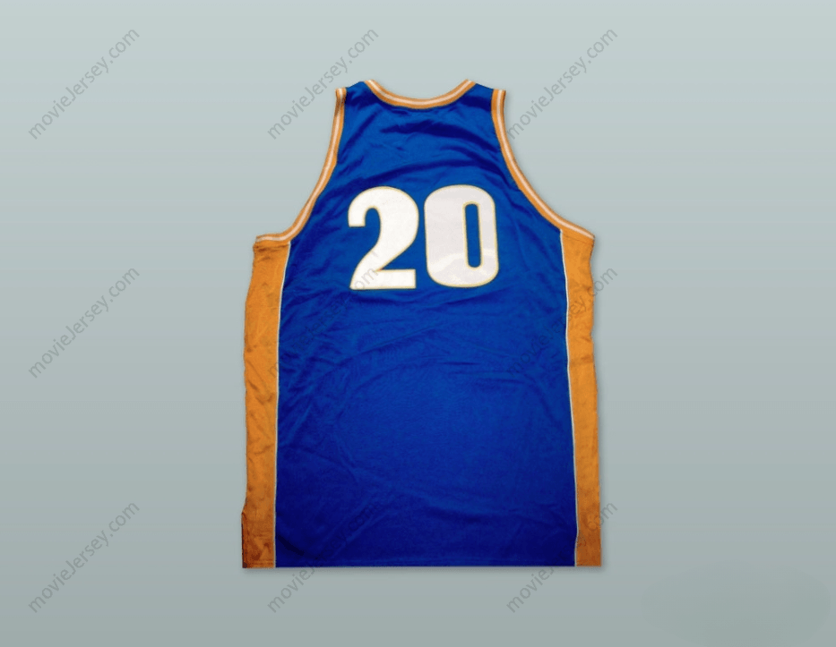 CUSTOM ANY Name Number 1960 RUCKER PARK SONICS 20 BLUE BASKETBALL JERSEY Top Stitched S-6XL
