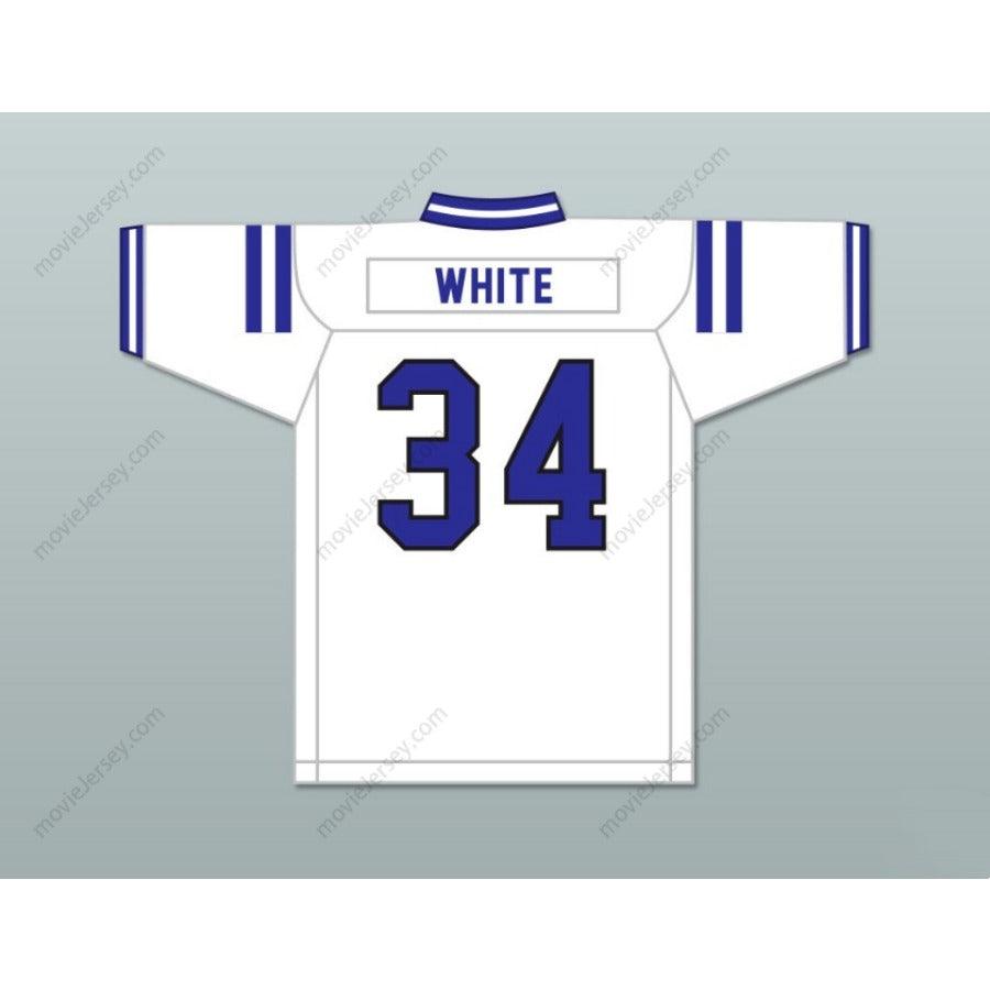 CUSTOM ANY Name Number ZAMIR WHITE 34 SCOTLAND HIGH SCHOOL FIGHTING SCOTS Football Jersey Top Stitched S-6XL