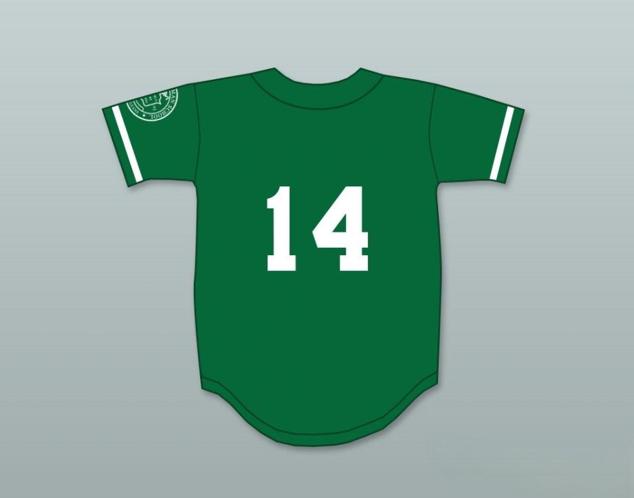 Custom Any Name Number PLAYER 14 ISIDORE NEWMAN HIGH SCHOOL GREEN BASEBALL JERSEY Top Stitched S-6XL