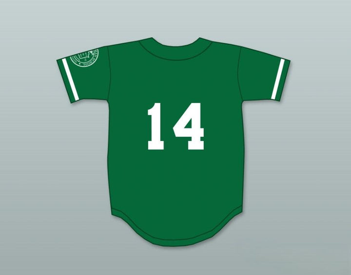 Custom Any Name Number PLAYER 14 ISIDORE NEWMAN HIGH SCHOOL GREEN BASEBALL JERSEY Top Stitched S-6XL