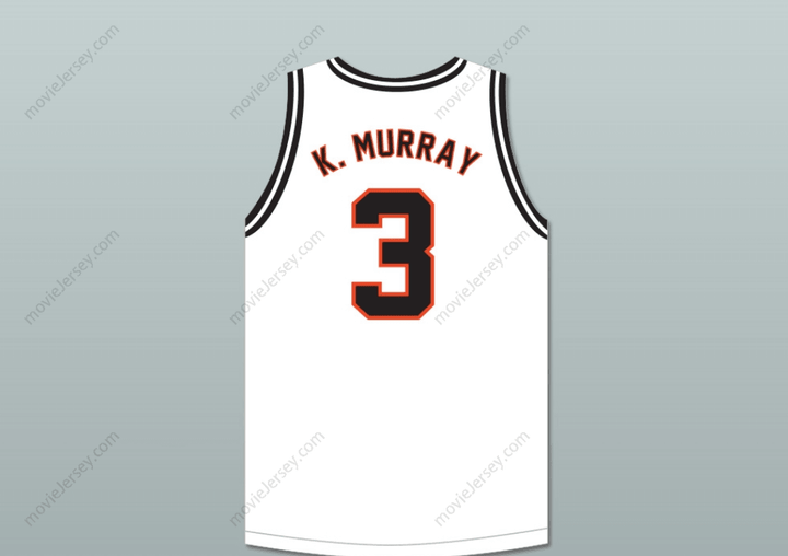 Custom Any Name Keegan Murray 3 Prairie High School Hawks White Basketball Jersey 2 Top Stitched S-6XL