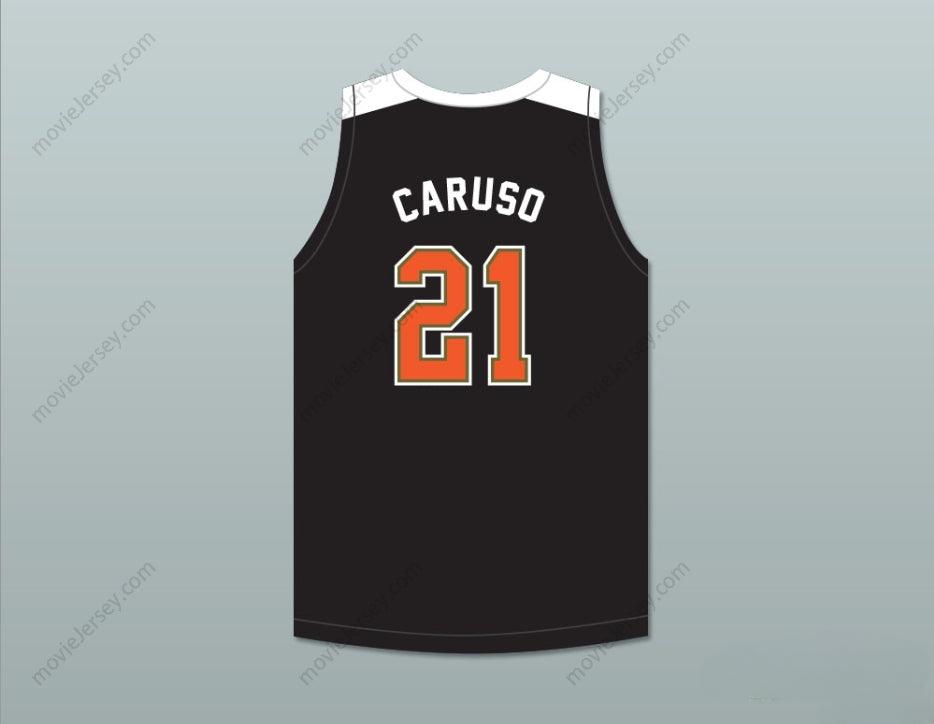 CUSTOM ANY Name Number ALEX CARUSO 21 TEXAS D1 AMBASSADORS  BLACK BASKETBALL JERSEY 1 Top Stitched S-6XL