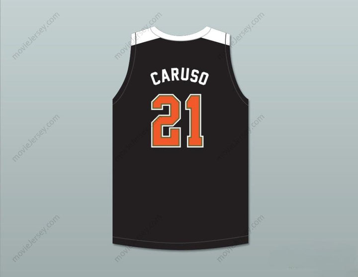 CUSTOM ANY Name Number ALEX CARUSO 21 TEXAS D1 AMBASSADORS  BLACK BASKETBALL JERSEY 1 Top Stitched S-6XL