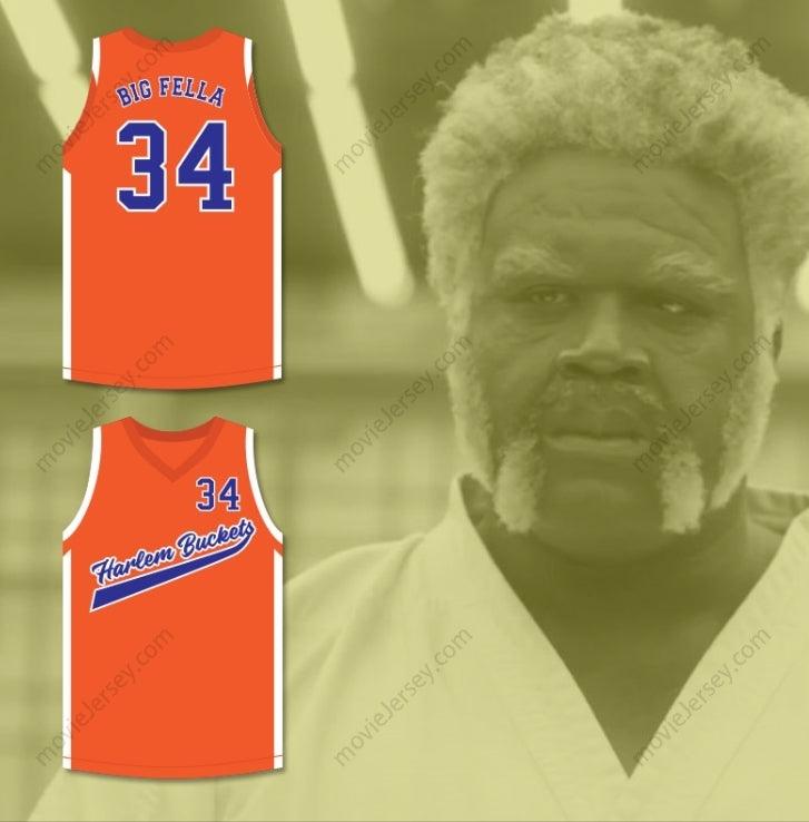 CUSTOM ANY Name Number BIG FELLA 34 HARLEM BUCKETS ALTERNATE BASKETBALL JERSEY UNCLE DREW Top Stitched S-6XL