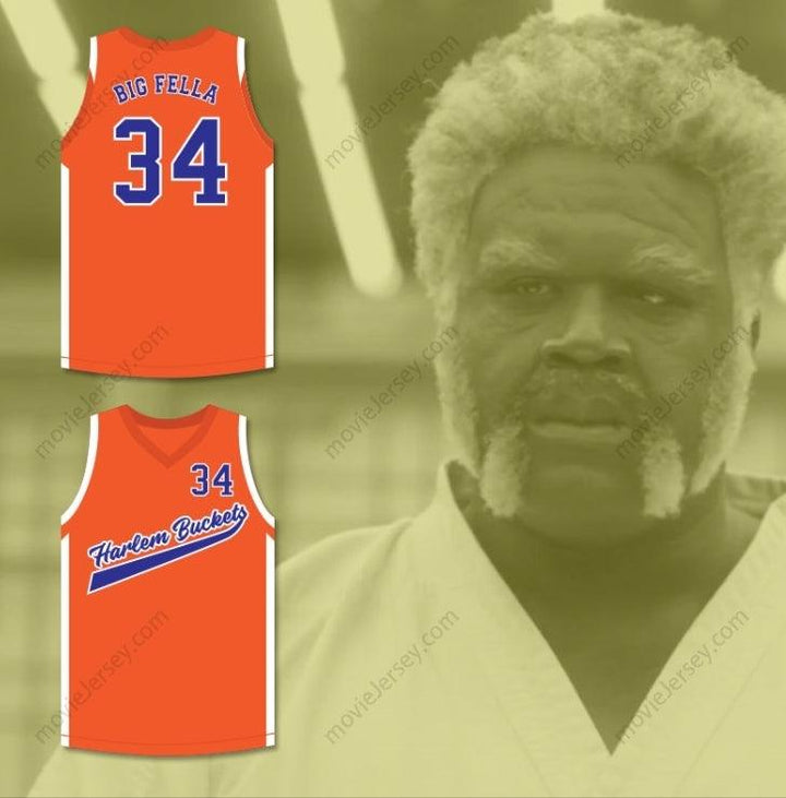 CUSTOM ANY Name Number BIG FELLA 34 HARLEM BUCKETS ALTERNATE BASKETBALL JERSEY UNCLE DREW Top Stitched S-6XL