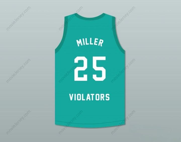 CUSTOM ANY Name Number OLIVER MILLER 25 VIOLATORS BASKETBALL JERSEY 3RD ANNUAL ROCK N' JOCK B-BALL JAM 1993 Top Stitched S-6XL