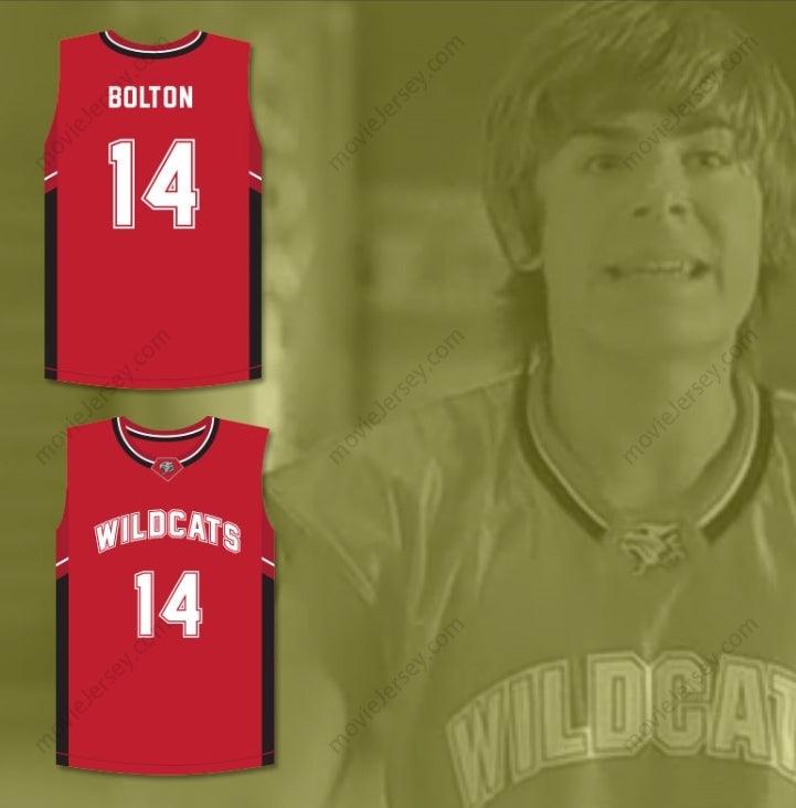 CUSTOM ANY Name Number TROY BOLTON 14 EAST HIGH SCHOOL WILDCATS RED BASKETBALL JERSEY Top Stitched S-6XL