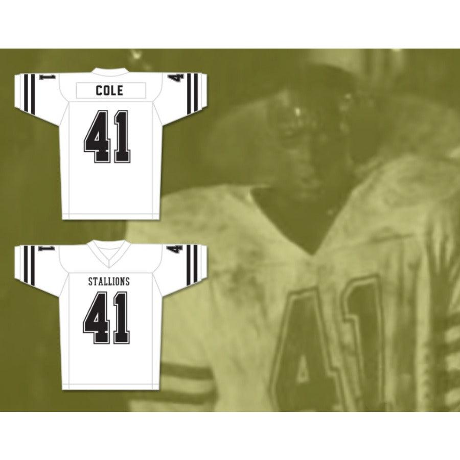 CUSTOM ANY Name Number BILLY COLE 41 LOS ANGELES STALLIONS FOOTBALL JERSEY Top Stitched S-6XL