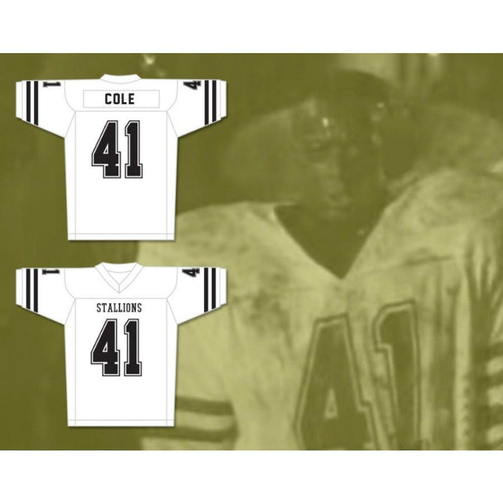 CUSTOM ANY Name Number BILLY COLE 41 LOS ANGELES STALLIONS FOOTBALL JERSEY Top Stitched S-6XL