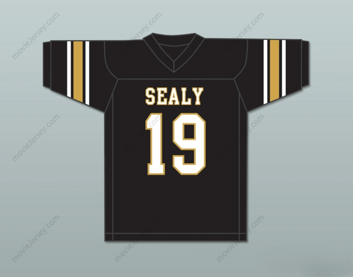 CUSTOM ANY Name Number ERIC DICKERSON 19 SEALY HIGH SCHOOL TIGERS BLACK FOOTBALL JERSEY Top Stitched S-6XL