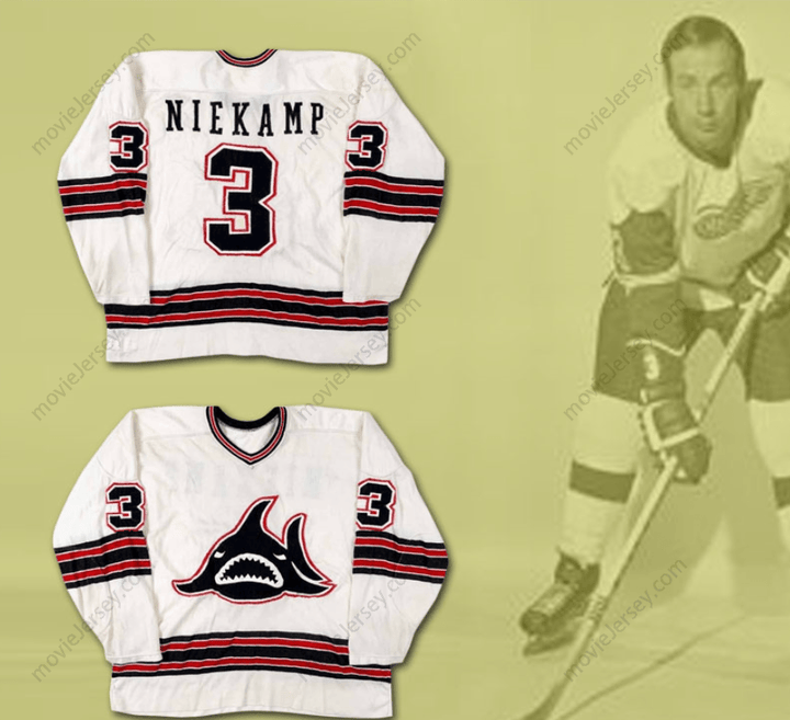 Custom Any Name Number Jim Niekamp LA Sharks WHA Hockey Jersey Top Stitched S-6XL