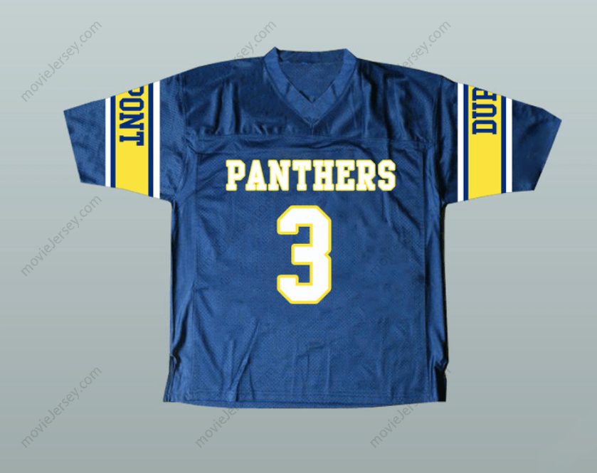 CUSTOM ANY Name Number RANDY 3 MOSS DUPONT PANTHERS HIGH SCHOOL FOOTBALL JERSEY Top Stitched S-6XL