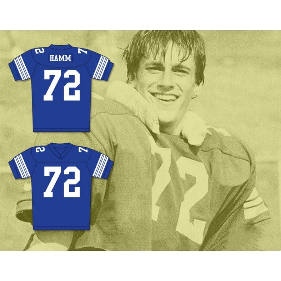 CUSTOM ANY Name Number JON HAMM 72 LADUE RAMS Blue Football Jersey Top Stitched S-6XL
