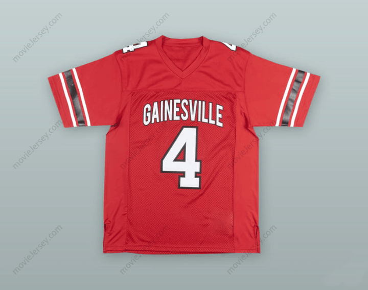 CUSTOM ANY Name Number DESHAUN WATSON 4 GAINESVILLE HIGH SCHOOL RED FOOTBALL JERSEY Top Stitched S-6XL