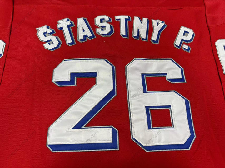Custom Any Name Number PETER STASTNY CZECHOSLOVAKIA HOCKEY JERSEY Top Stitched S-6XL