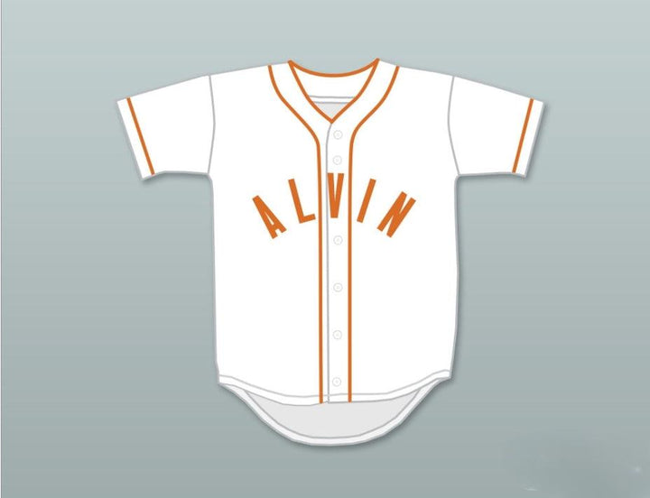 Custom Any Name Number NOLAN RYAN 34 ALVIN HIGH SCHOOL YELLOWJACKETS WHITE BASEBALL JERSEY 1 Top Stitched S-6XL