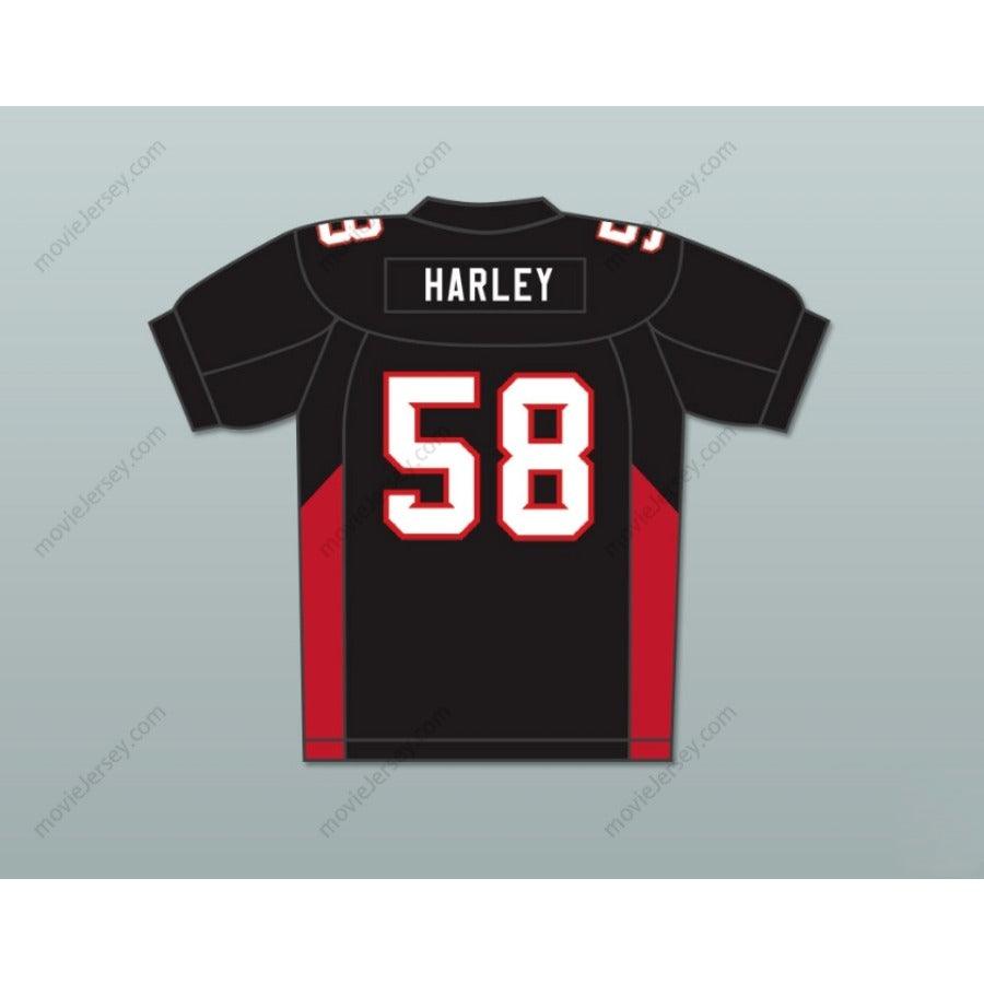 CUSTOM ANY Name Number 58 HARLEY MEAN MACHINE CONVICTS FOOTBALL JERSEY INCLUDES PATCHES Top Stitched S-6XL