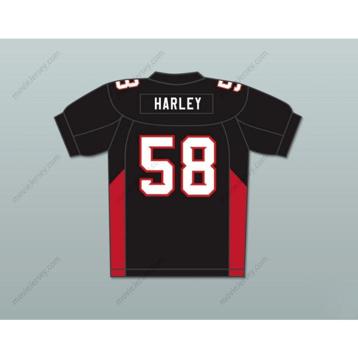 CUSTOM ANY Name Number 58 HARLEY MEAN MACHINE CONVICTS FOOTBALL JERSEY INCLUDES PATCHES Top Stitched S-6XL