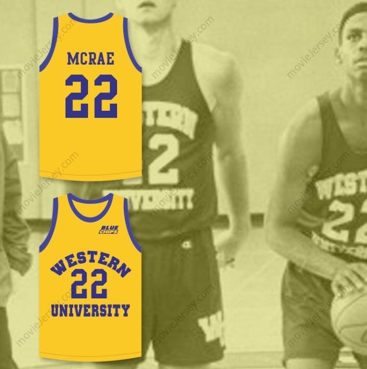 CUSTOM ANY Name Number ANFERNEE HARDAWAY BUTCH MCRAE 22   YELLOW BASKETBALL JERSEY WITH BLUE CHIPS PATCH Top Stitched S-6XL